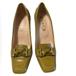 Tod’s Green Loafers